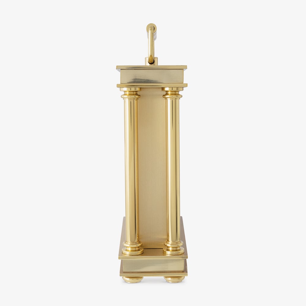 Acctim Marlow Gold Done White Dial Carriage Clock 37048