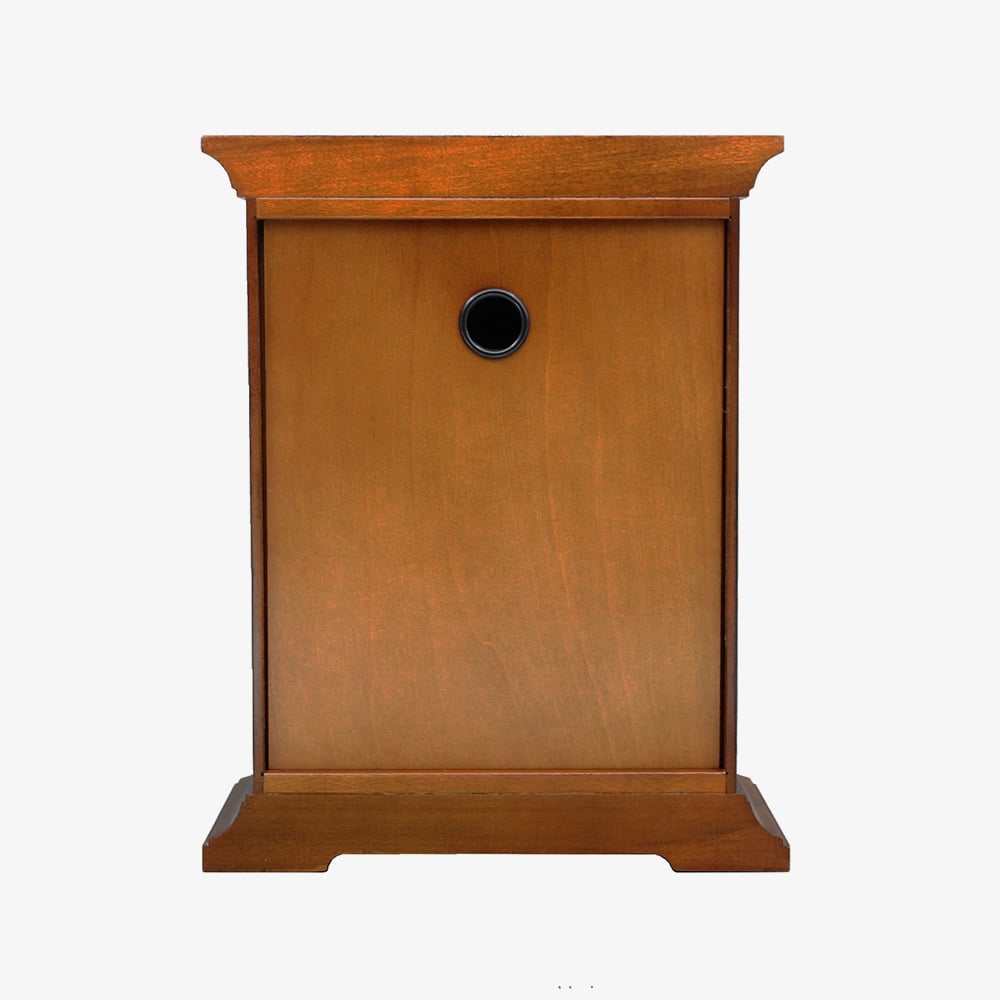 Seiko Gold Pendulum Wooden Mantel Clock QXQ034B