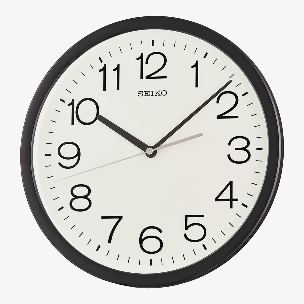 House of Watches - Seiko White Dial Round Wall Clock QXA847K