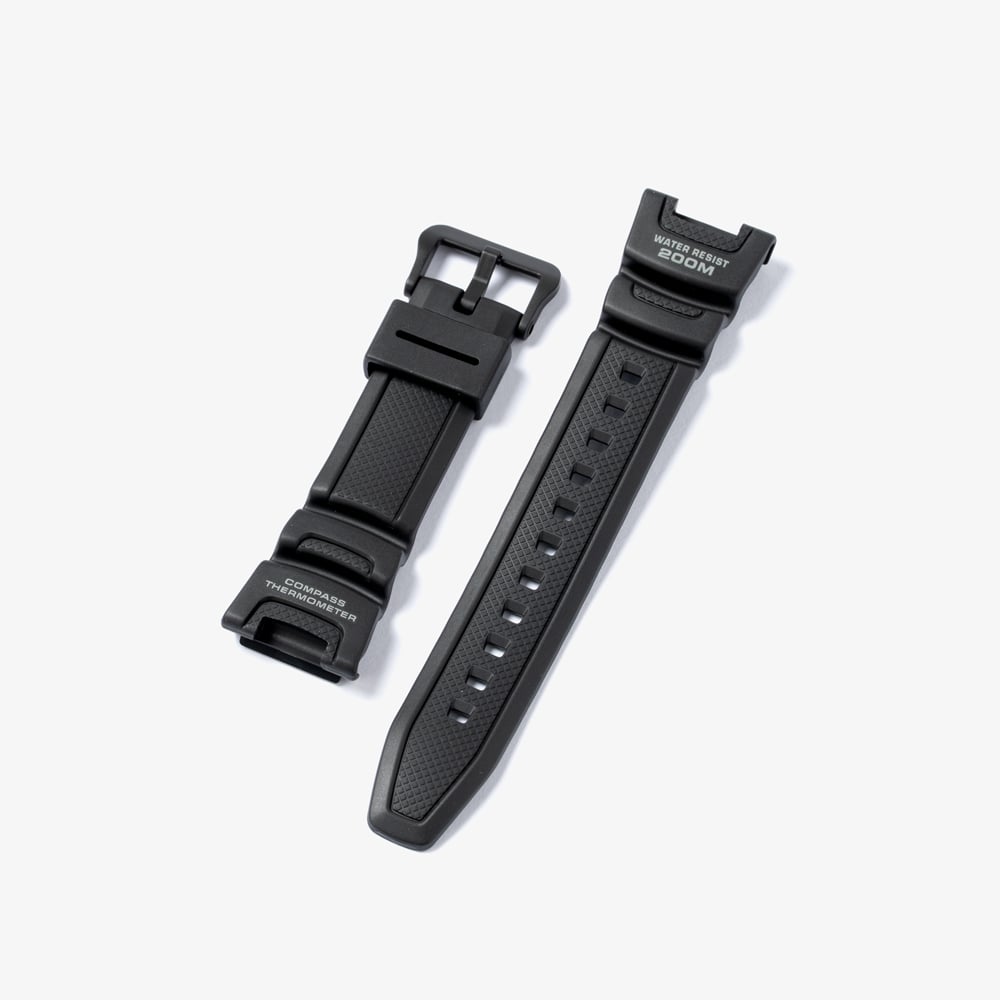 Cinturino Originale Casio In Gomma/Silicone (Modello 10152407) - Nero, Prodotto In Giappone
