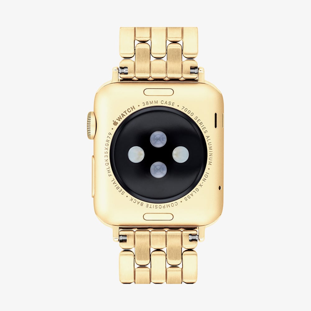 Coach Ladies Gold Tone Crystal Set Apple Watch Strap 14700262