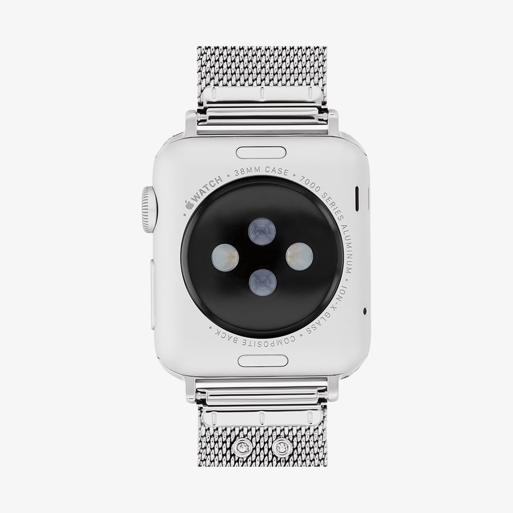 Coach Ladies Silver Mesh Apple Watch Strap 14700239