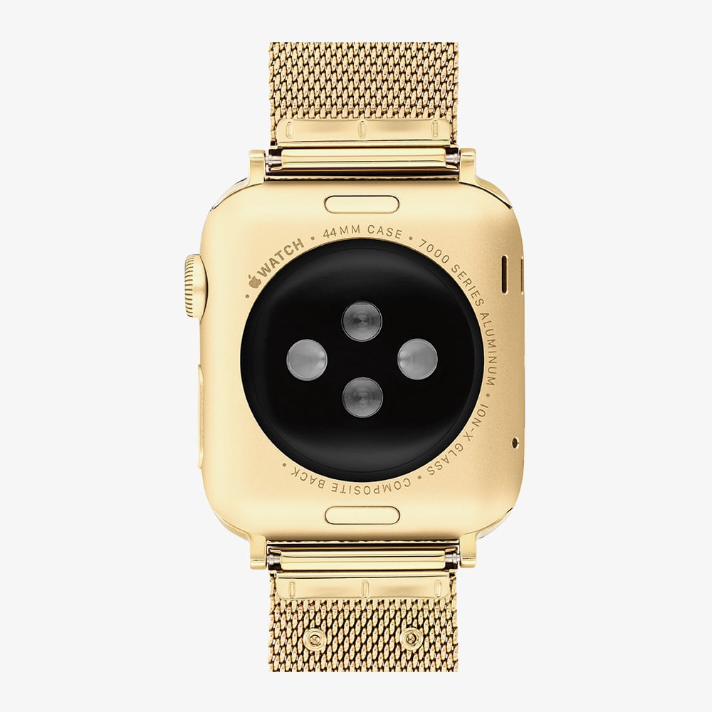 Coach Ladies Gold Tone Mesh Apple Watch Strap 14700064