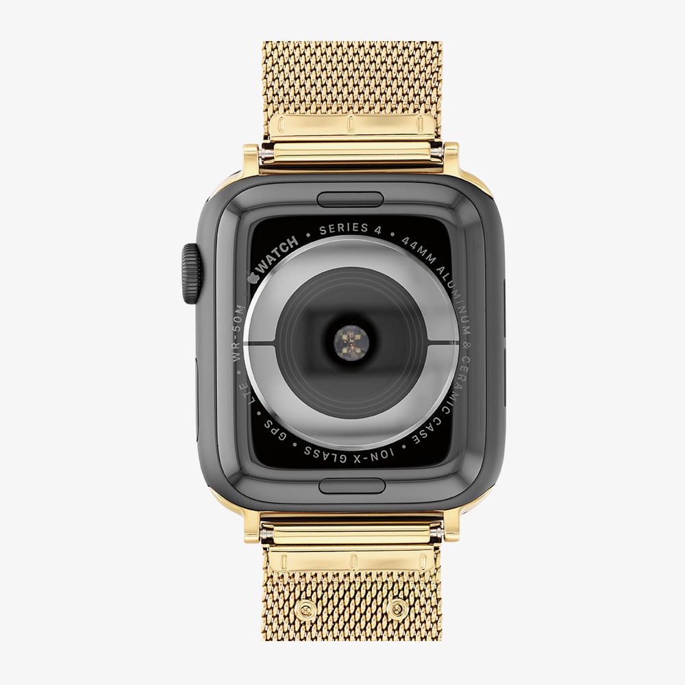 Coach Ladies Gold Tone Mesh Apple Watch Strap 14700064