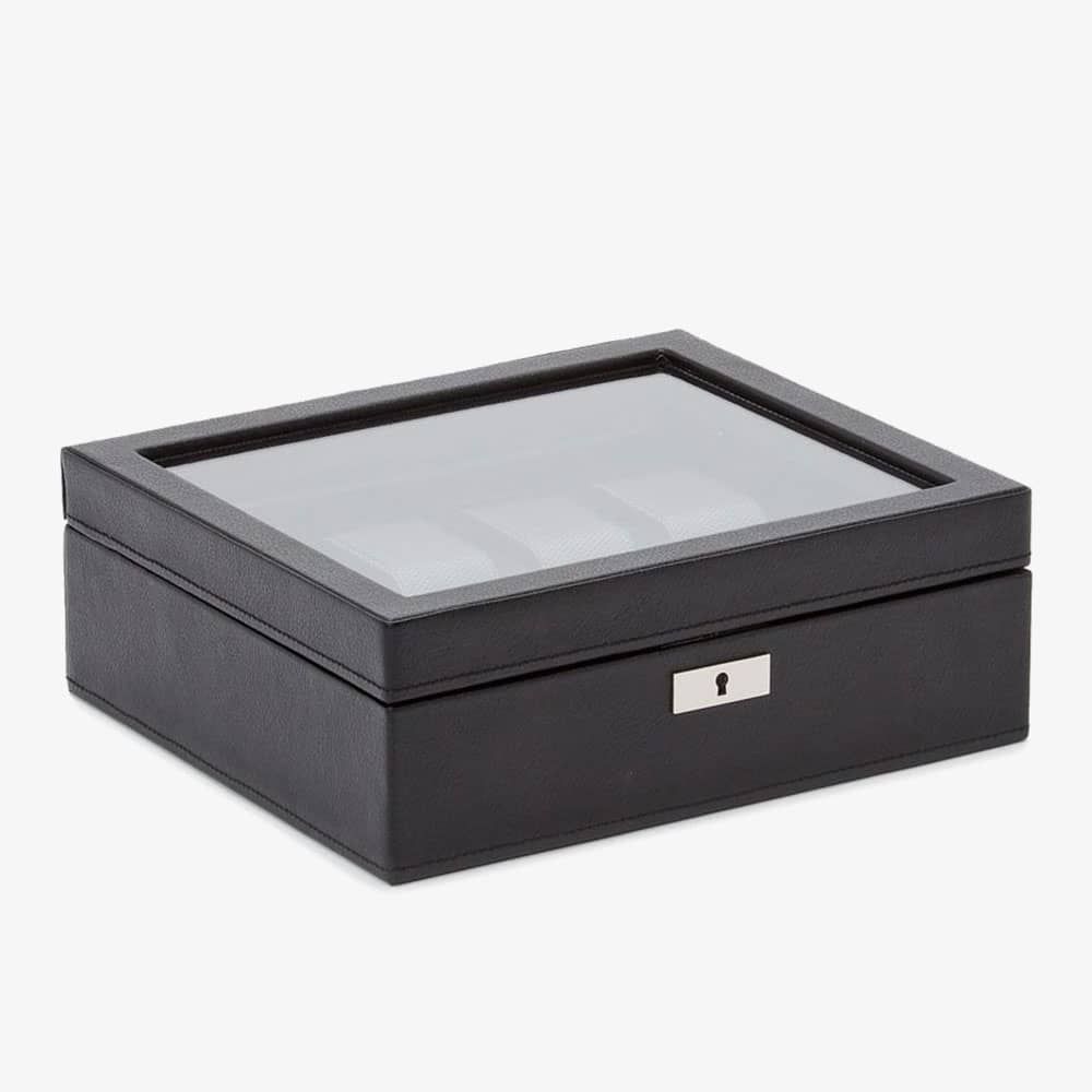 WOLF Viceroy 8 Piece Black Watch Box 466002