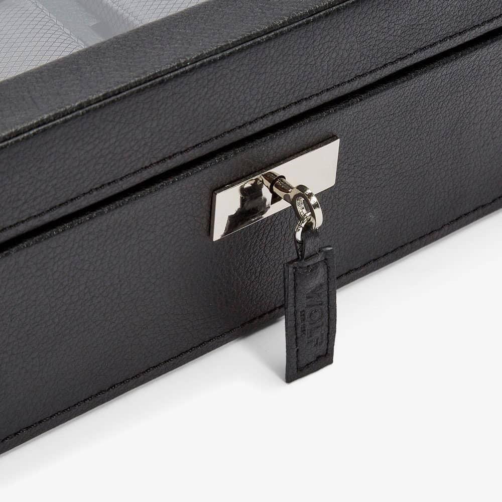 WOLF Viceroy 8 Piece Black Watch Box 466002