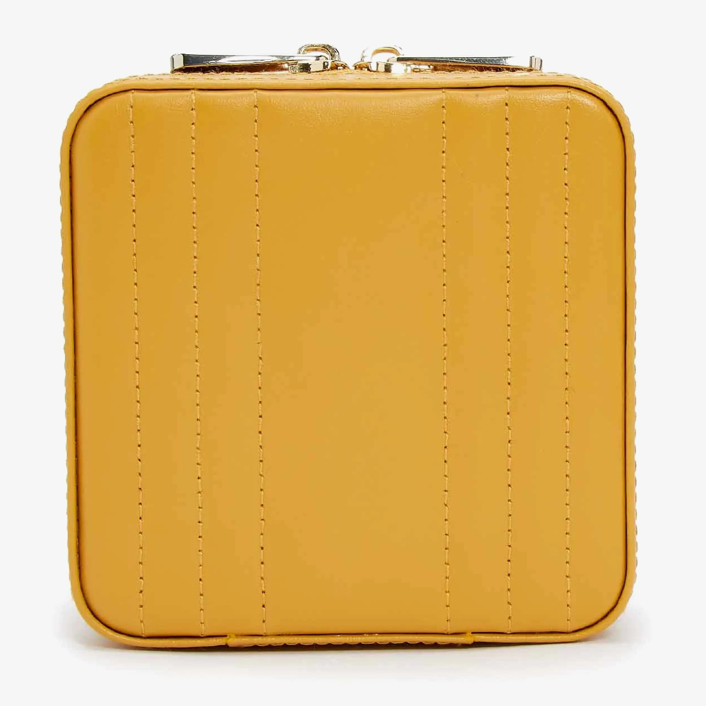 WOLF Maria Mustard Small Zip Jewellery Case 766293