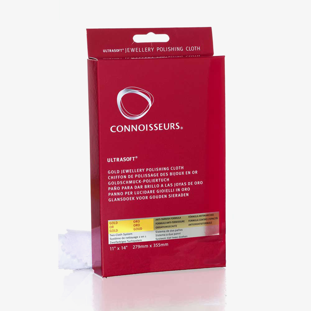 House of Watches - Connoisseurs Polishing Cloth Gold CONN738