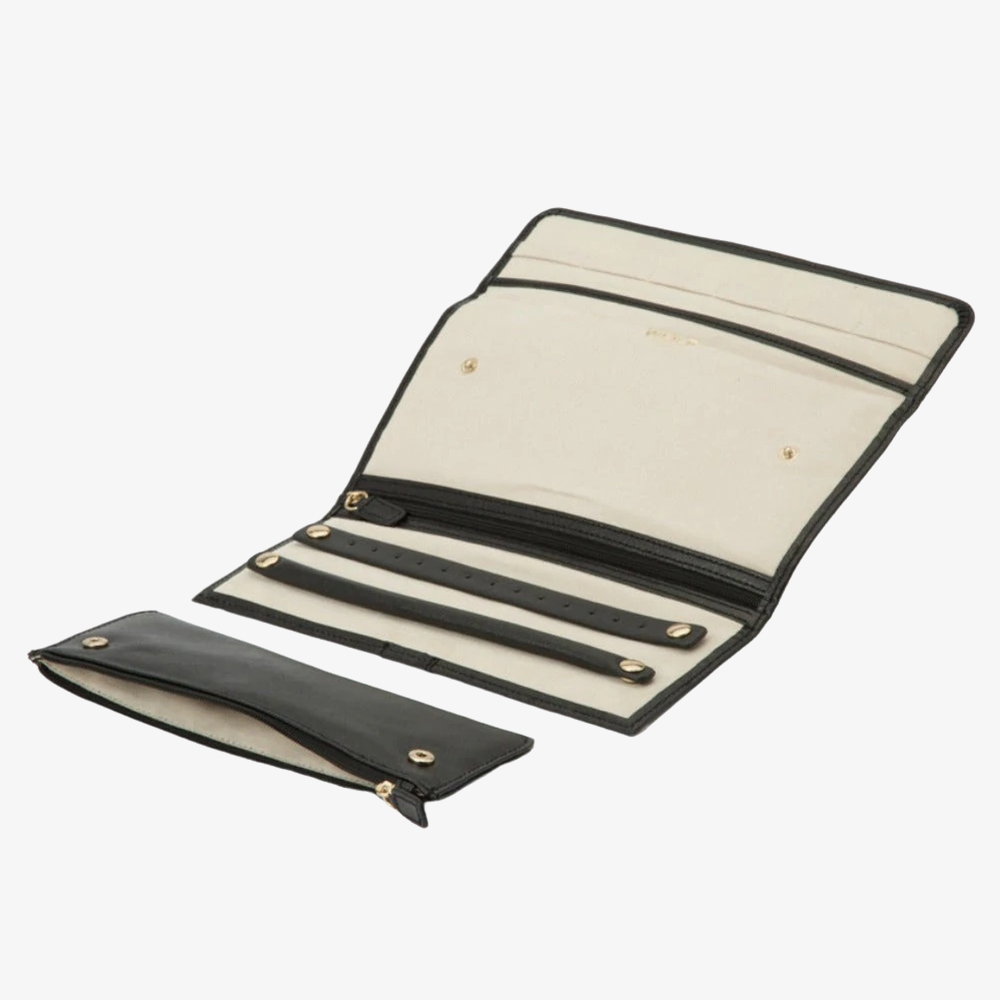 WOLF Palermo Black Anthracite Jewellery Roll 213402