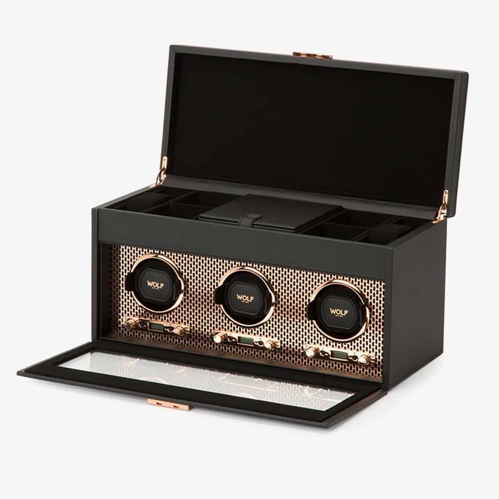 WOLF Axis Triple Copper Watch Winder 469416