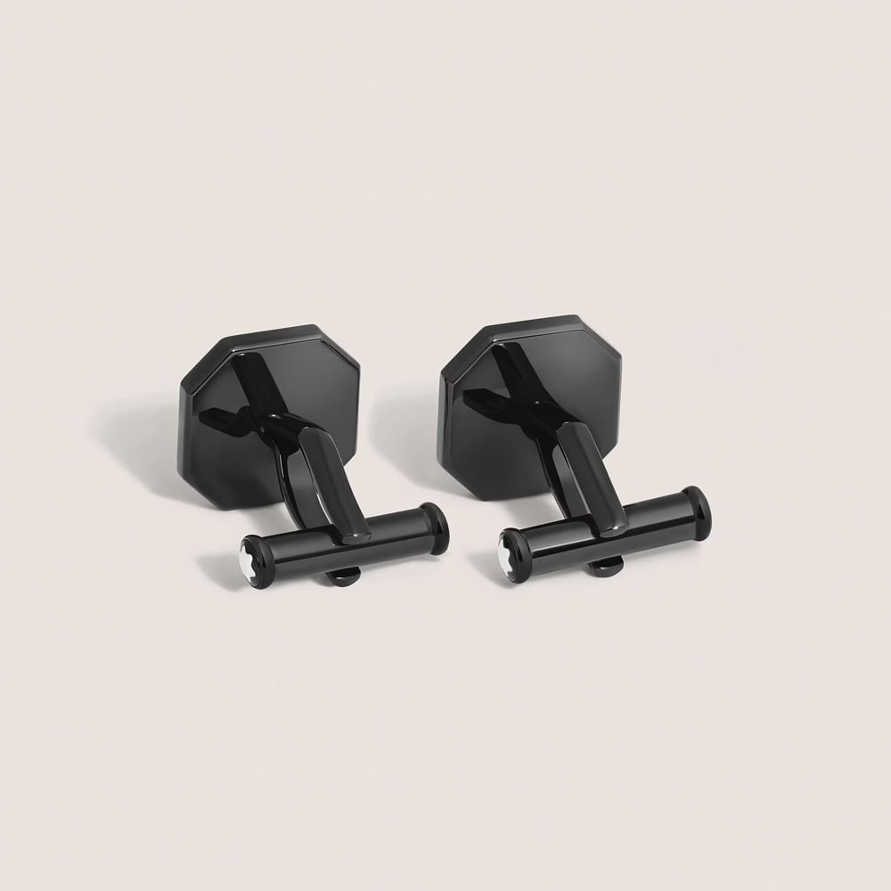 Montblanc StarWalker Extreme Black Steel Cufflinks 135973