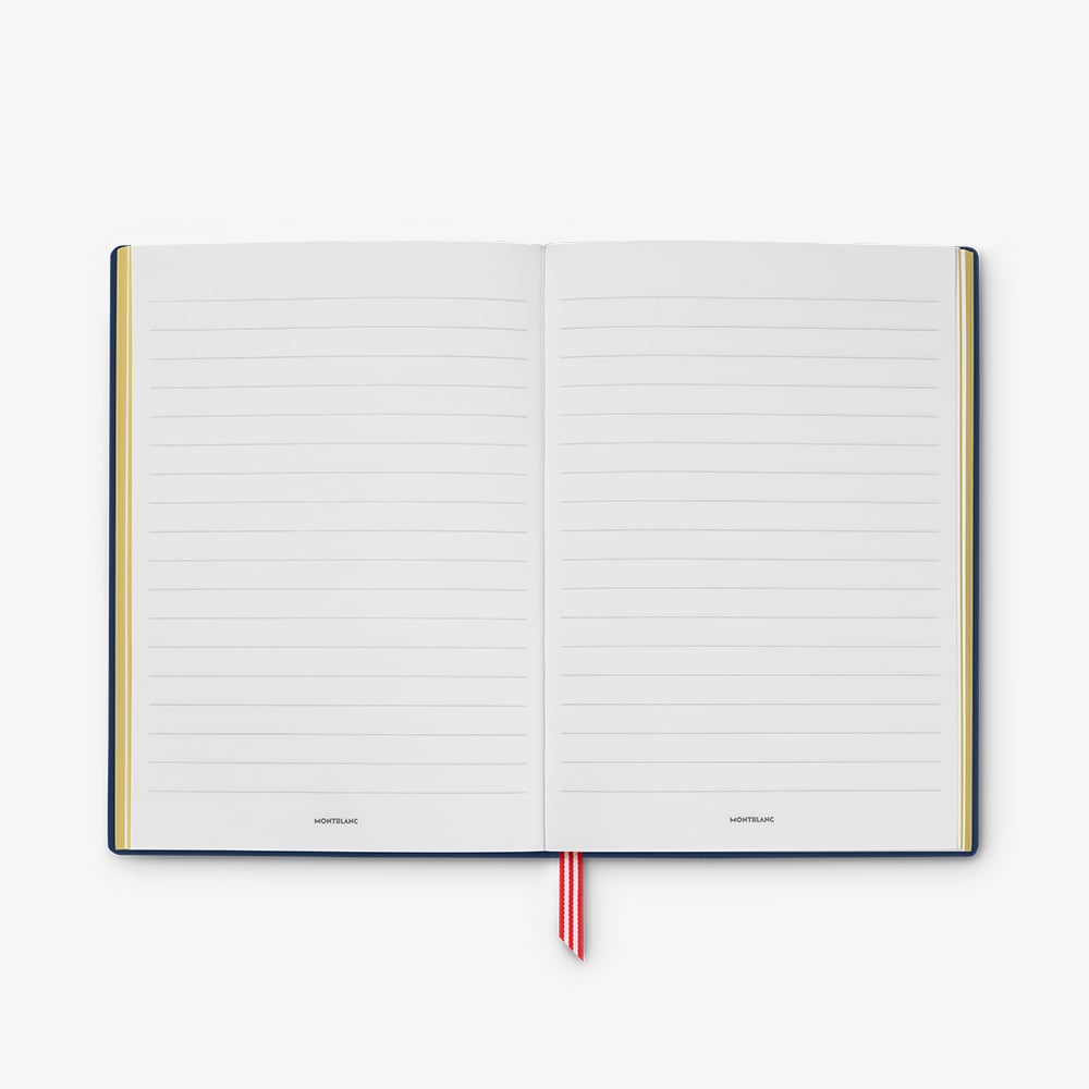 Montblanc The Great Gatsby Blue Lined Leather Notebook 132990