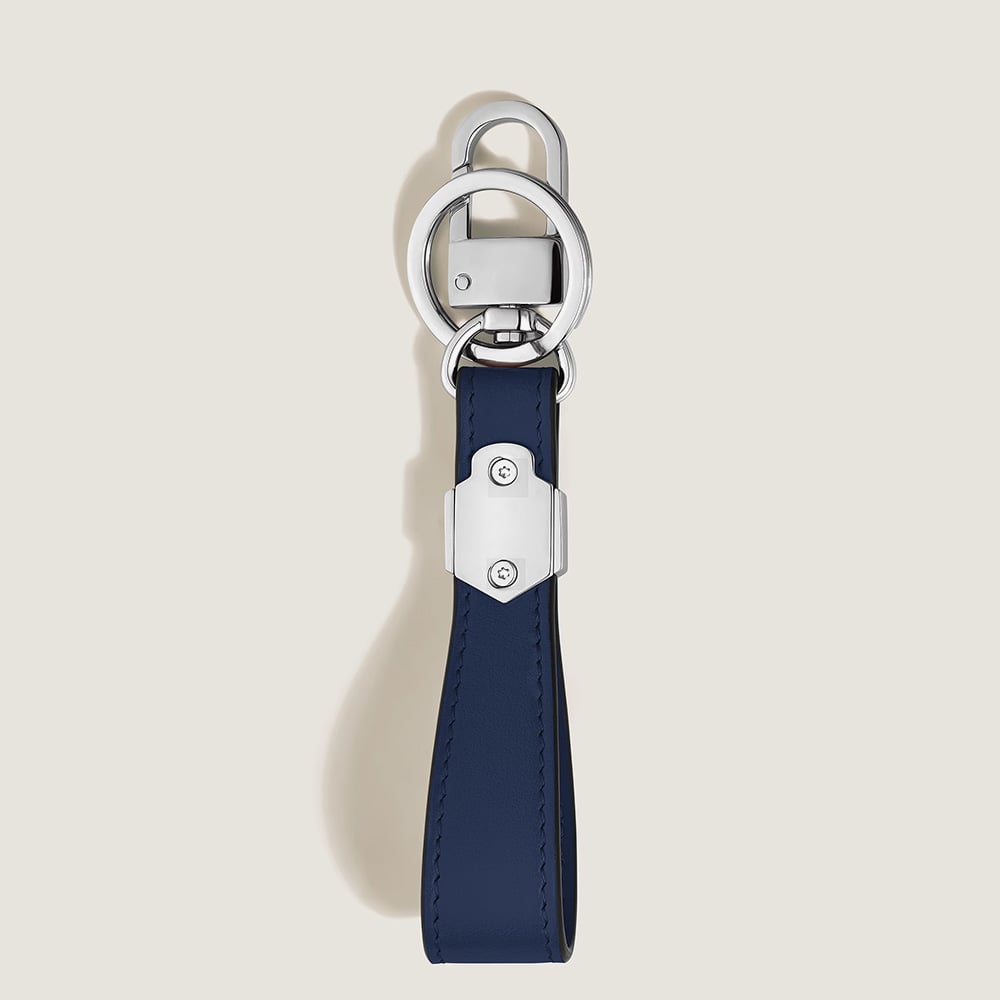 Montblanc Meisterstück Inkwell Blue Leather Keyring 221312