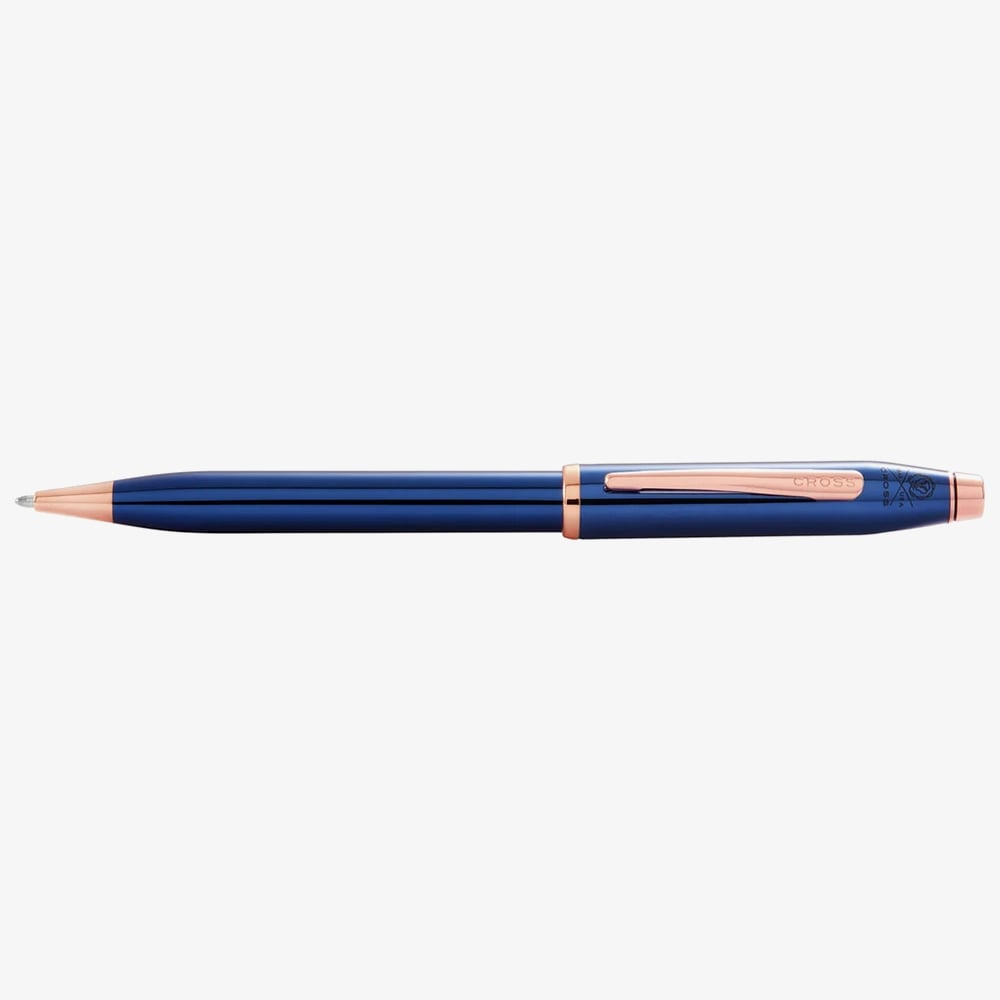 Cross Century II Translucent Cobalt Blue Lacquer Ballpoint Pen AT0082WG-138