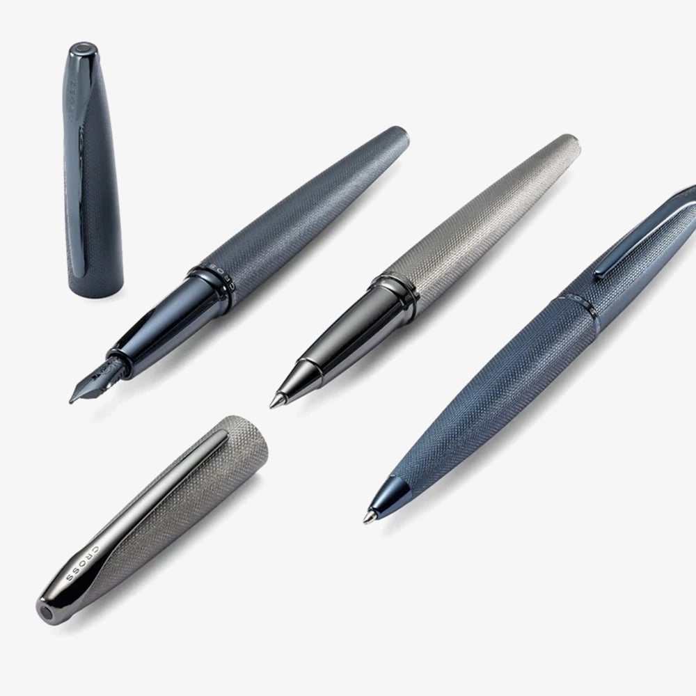 Cross ATX Sandblasted Titanium Gray Ballpoint Pen AT882-46