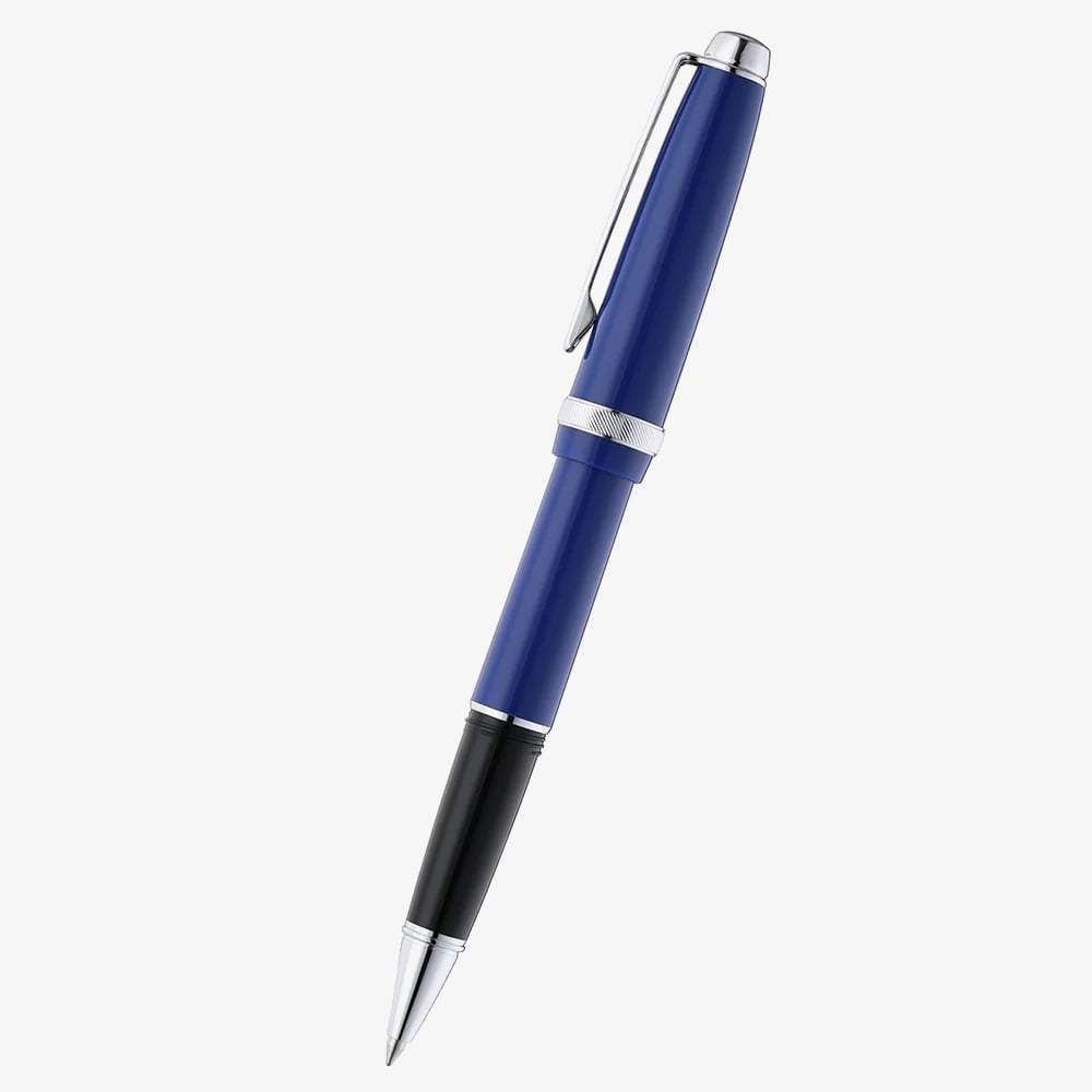 Cross Lume Deep Sea Blue & Chrome Ballpoint Pen AT0802-3