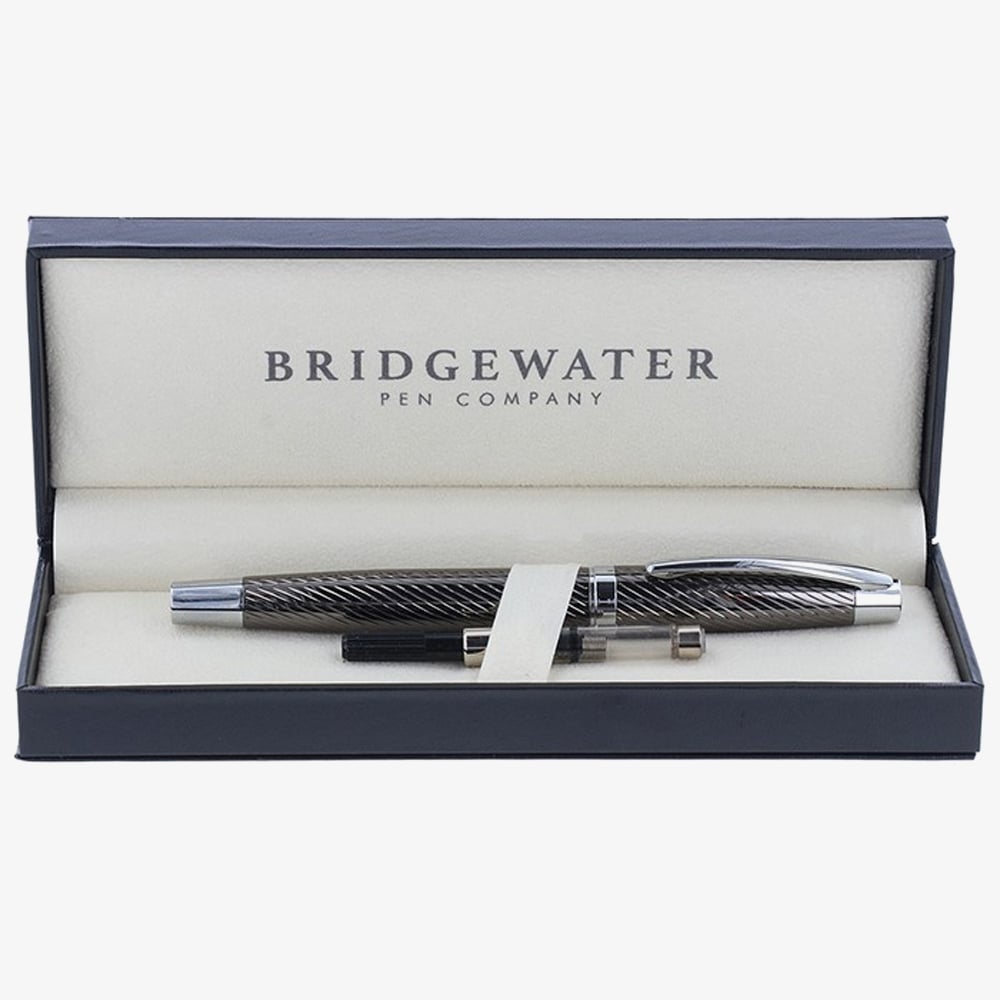 Bridgewater Lancaster Gunmetal and Chrome Fountain Pen 341521