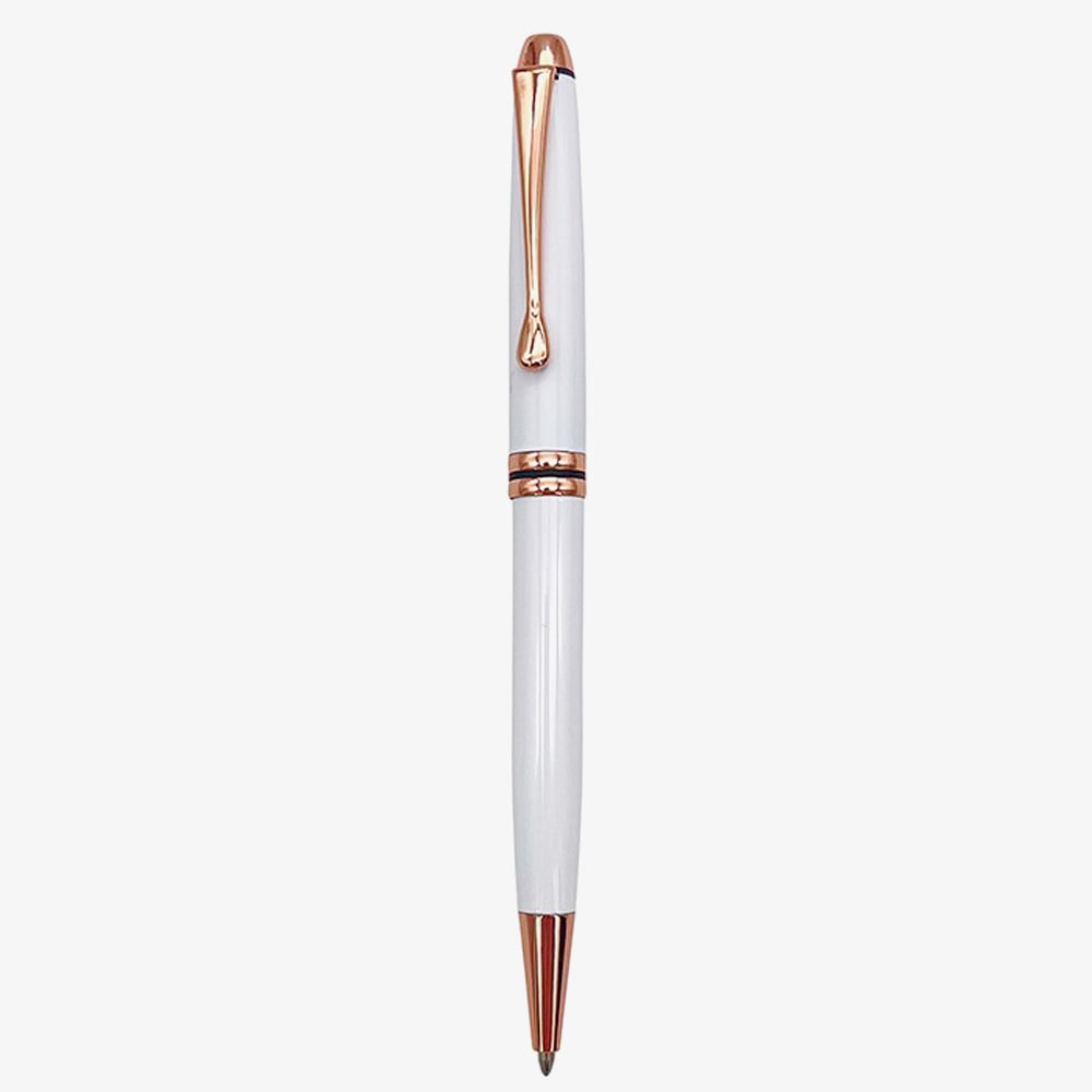 Bridgewater Winchester White And Rose Gold Ballpoint Pen 337422