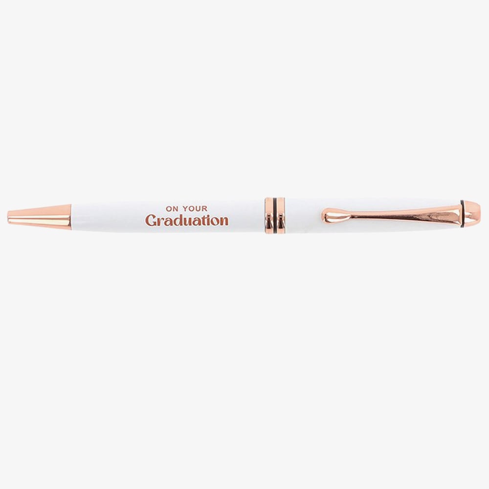 Bridgewater White & Rose Gold Graduation Occasion Pen 346606