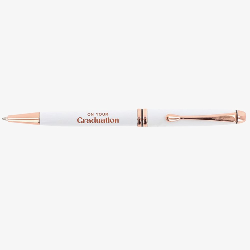 Bridgewater White & Rose Gold Graduation Occasion Pen 346606
