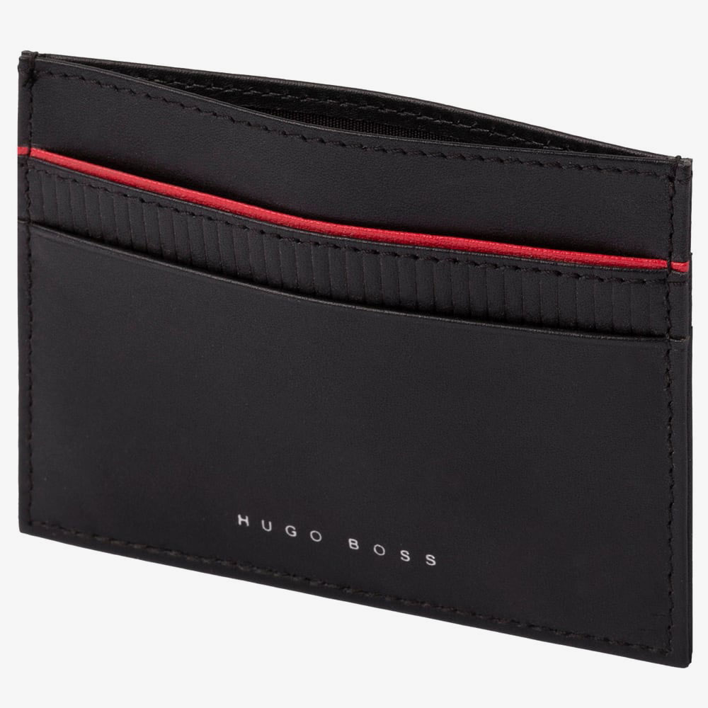 BOSS Gear Black & Red Leather Cardholder HLC007A GWP