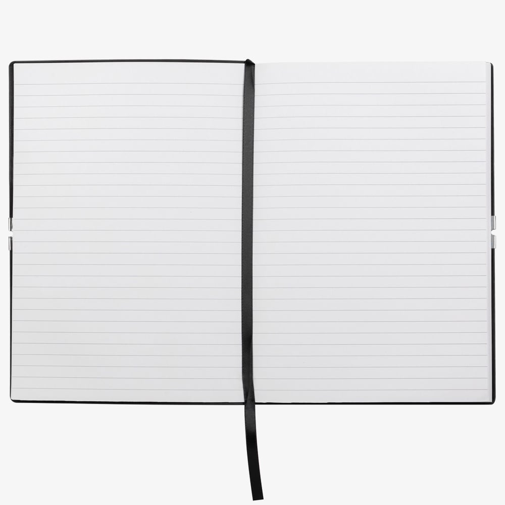BOSS Storyline Black A5 Lined Notebook HNH124AL