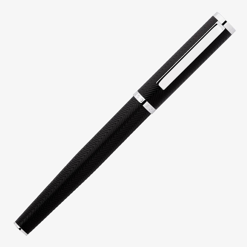 BOSS Formation Herringbone Chrome Fountain Pen HSI1062B