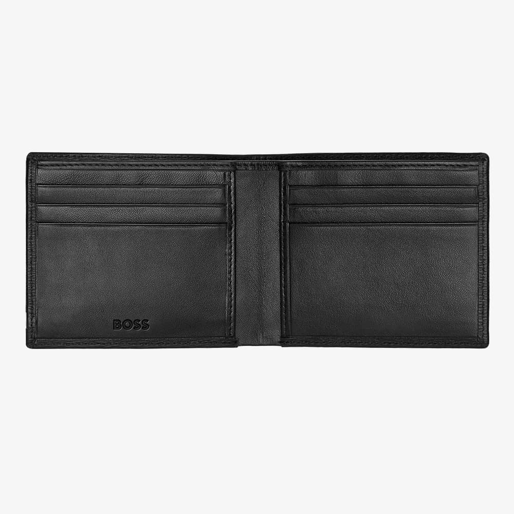 BOSS Iconic Black Leather Card Holder HLW421A