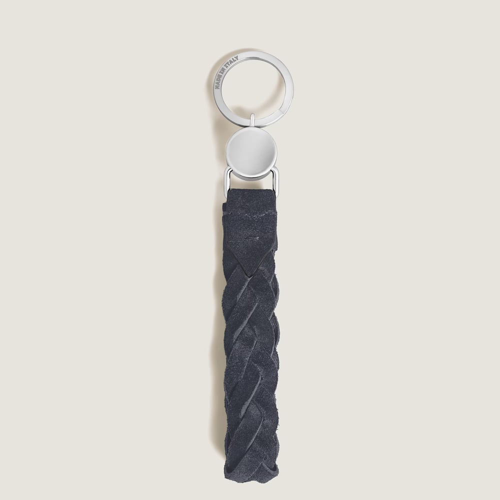 Montblanc Blue Suede Loop Keyring 221867