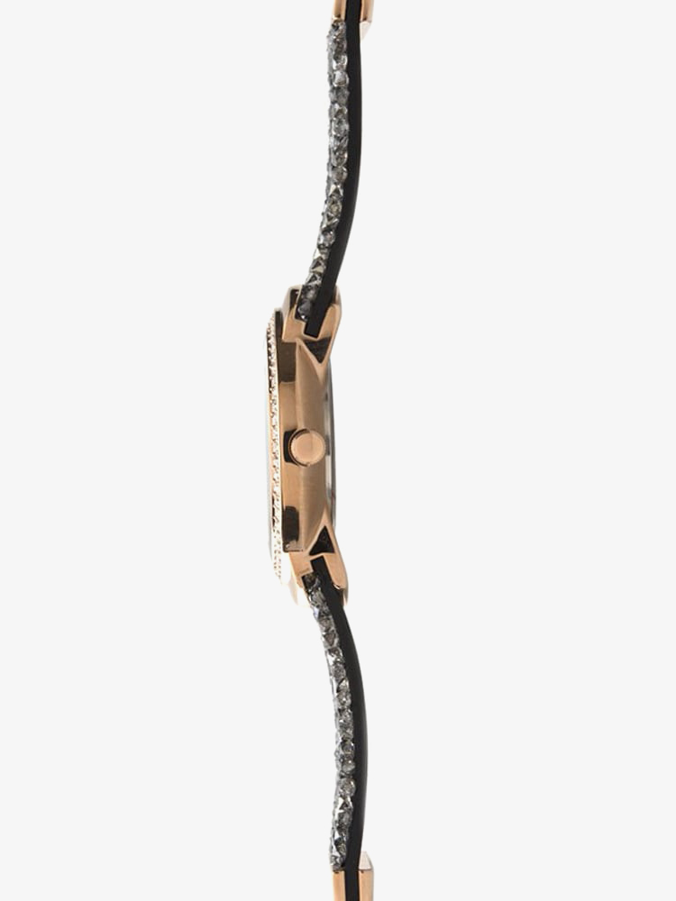Sekonda Seksy Black Crystal Watch 40041