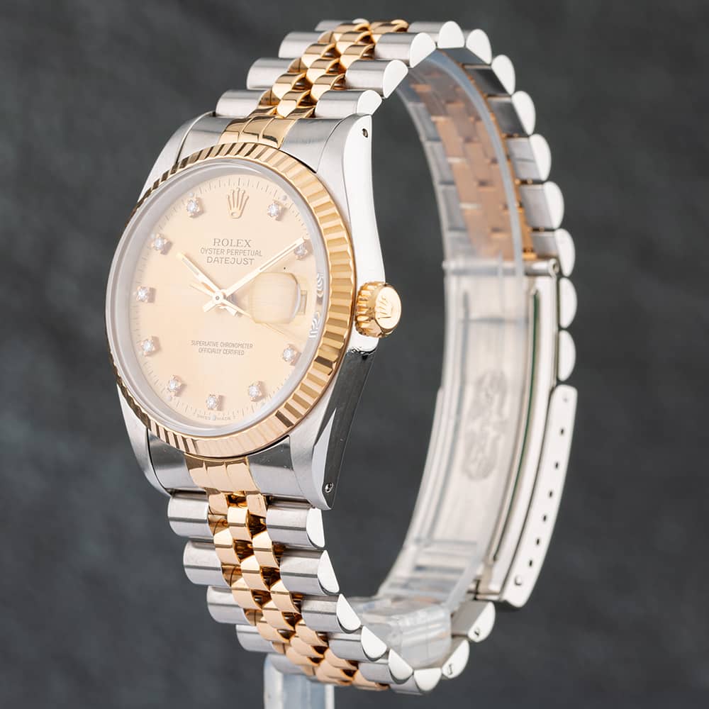Pre-Owned Rolex Datejust Diamond Dot Dial Watch 16233