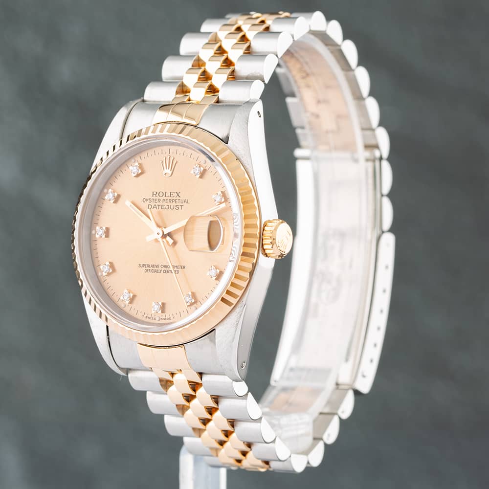 Pre-Owned Rolex Datejust Diamond Dot Dial Watch 16233
