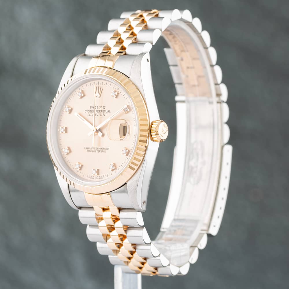 Pre-Owned Rolex Datejust Diamond Dot Dial Watch 16233