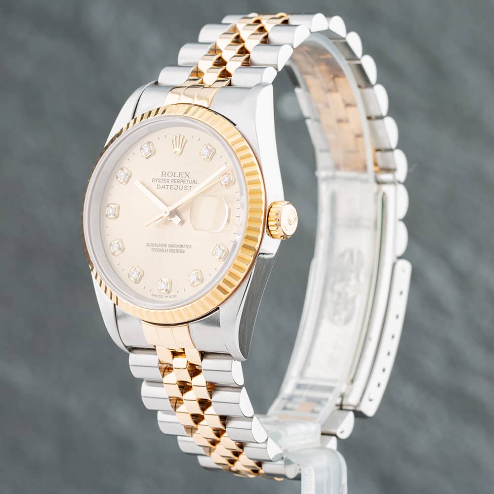 Pre-Owned Rolex Datejust Diamond Dot Dial Watch 16233