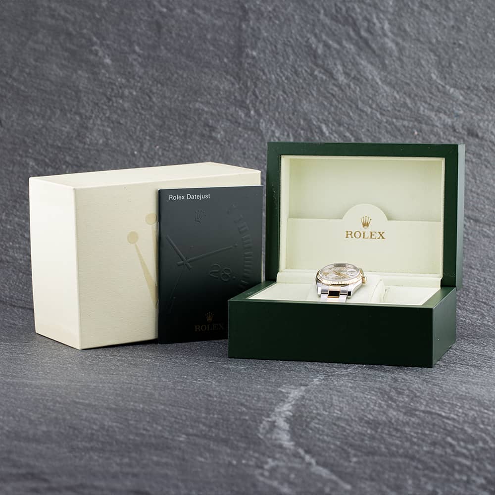 Pre-Owned Rolex Datejust Floral Dial Watch 116233