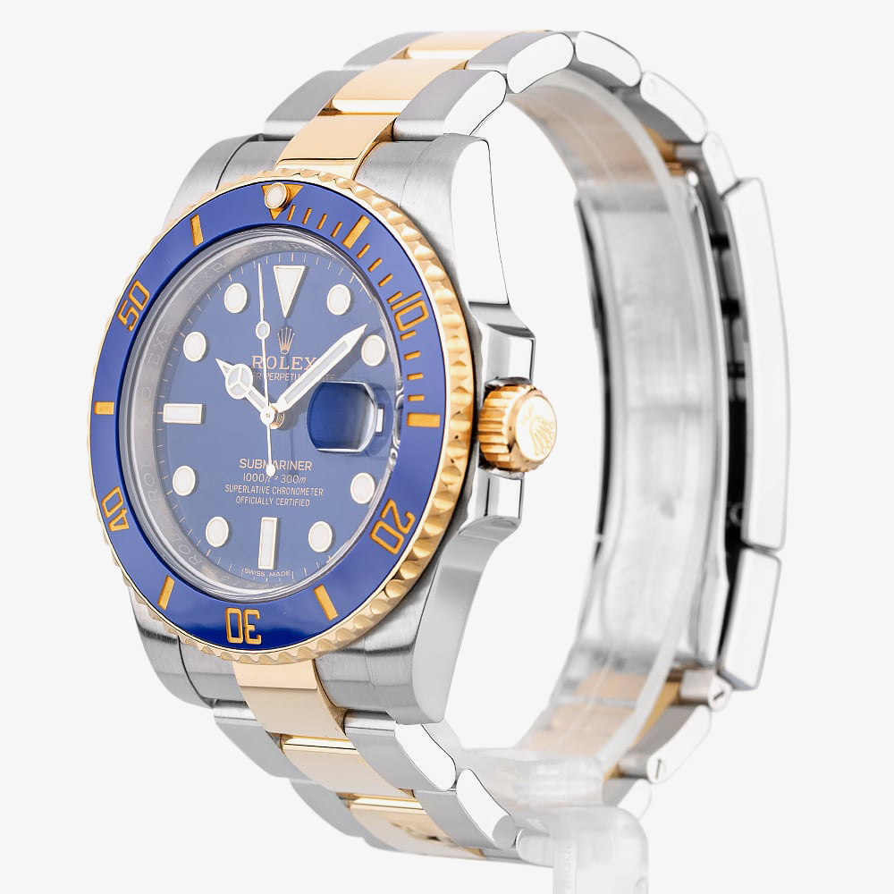 Pre-Owned Rolex Mens Submariner Blue Dial Watch 116613LB