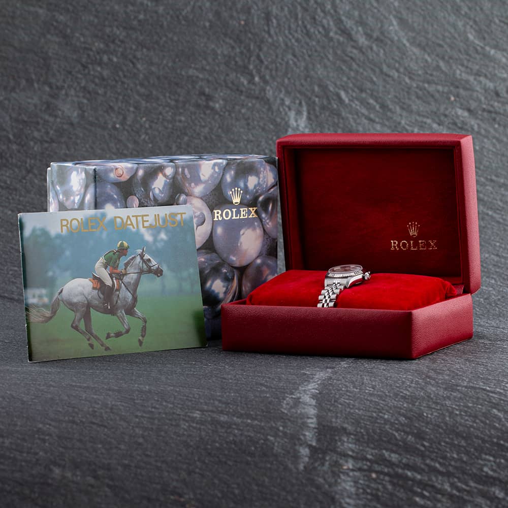 Pre-Owned Rolex Datejust 2001 Ladies Mother Of Pearl Dial Stainless Steel Bracelet Watch 79174