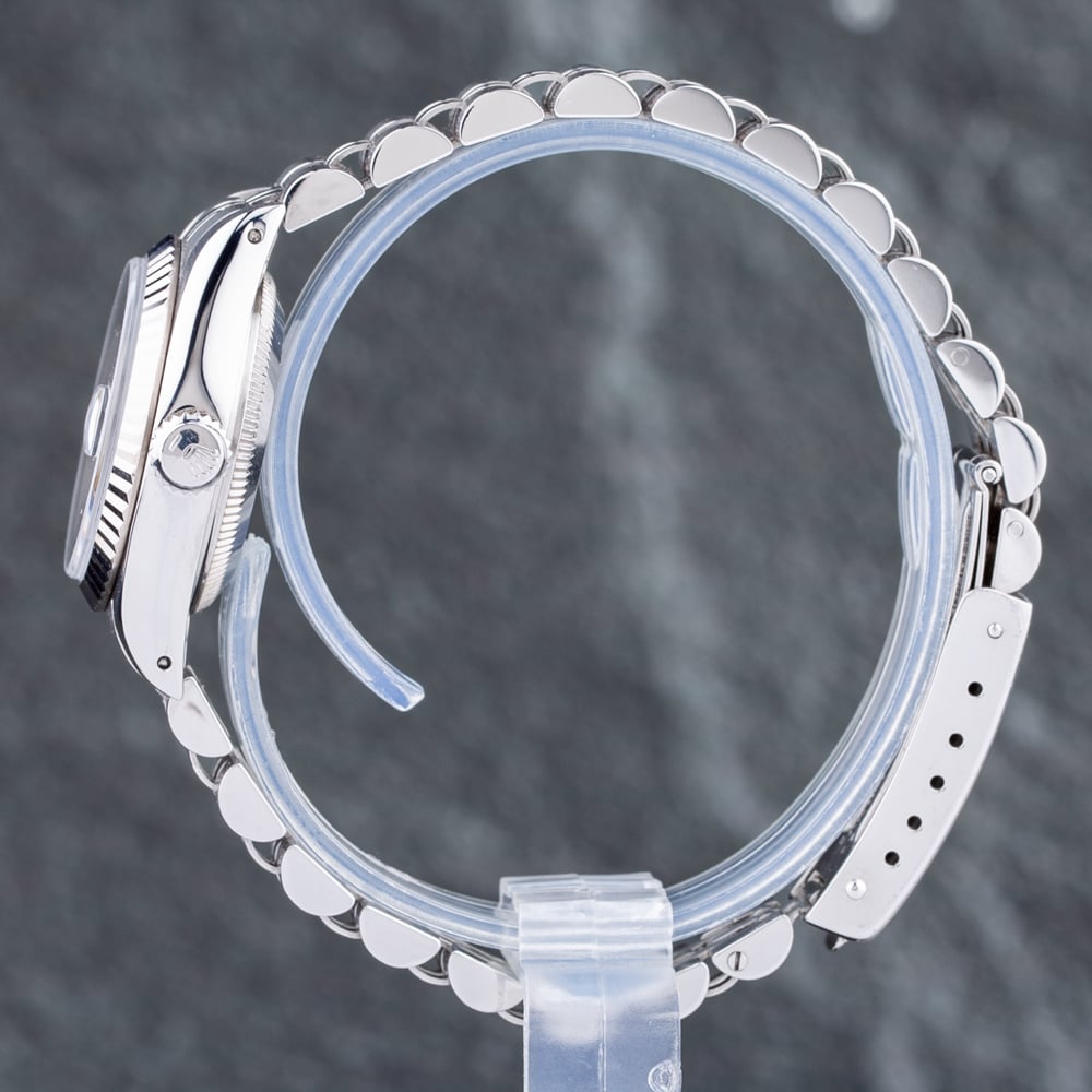 Pre-Owned Rolex Ladies Datejust White Bracelet Watch 69174