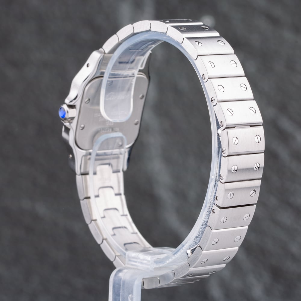 Pre-Owned Cartier Ladies Santos Galbee White Bracelet Watch 1565