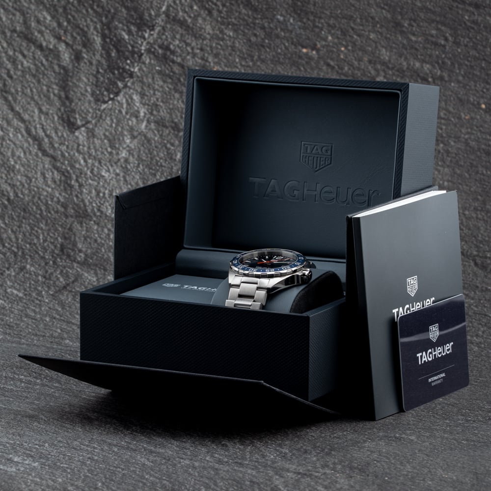 Pre-Owned TAG Heuer Mens Formula 1 Blue Dial Silver Bracelet Watch WAZ1010