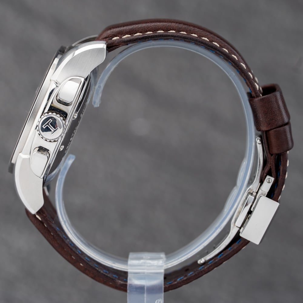 Pre-Owned Hamilton Mens Jazzmaster Brown Leather Strap Watch H32616553