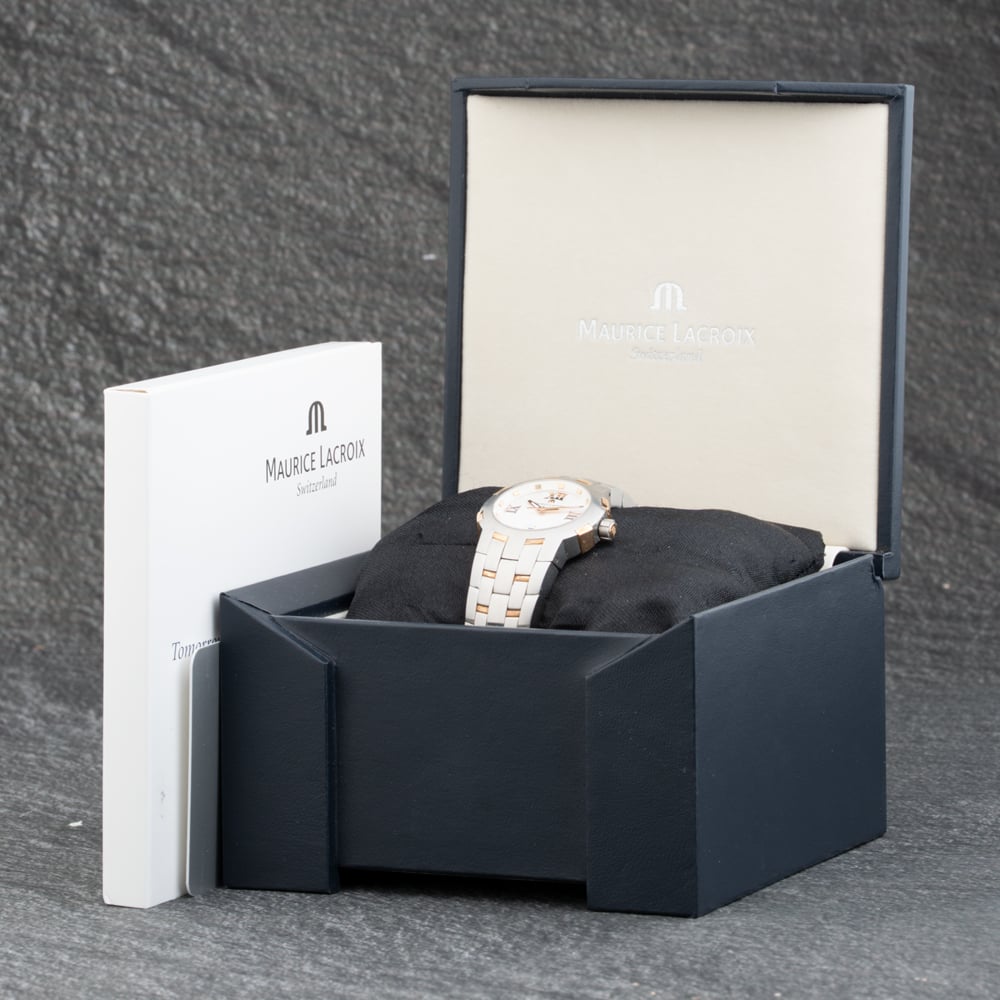 Pre-Owned Maurice Lacroix Mens Classique White Bracelet Watch AE60742