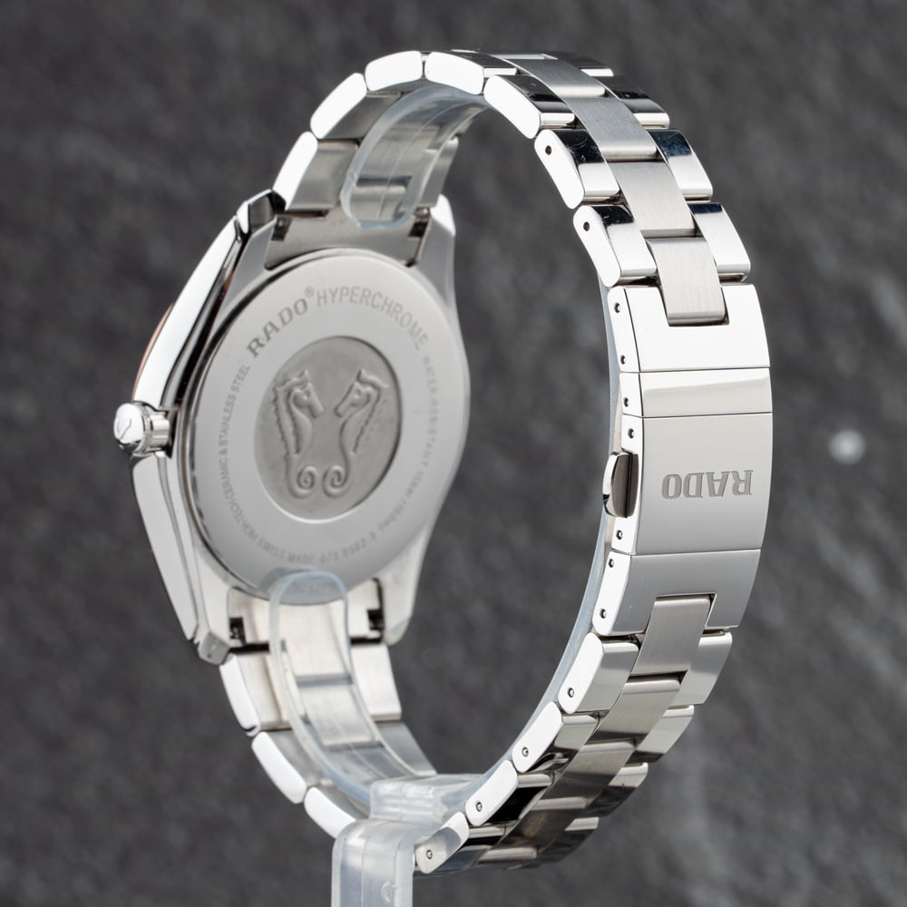Pre-Owned Rado Mens Hyperchrome Silver Bracelet Watch R32502103