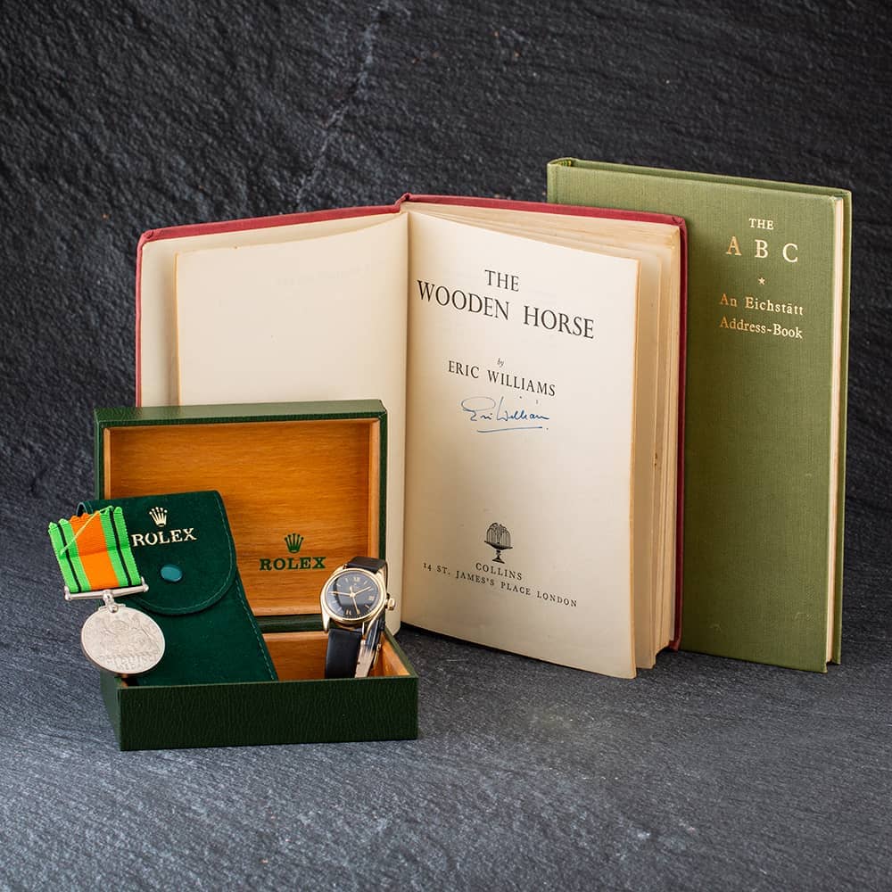 Pre-Owned Rolex Oyster Perpetual Rare Vintage Model Including Book And Defence Medal Watch 2595