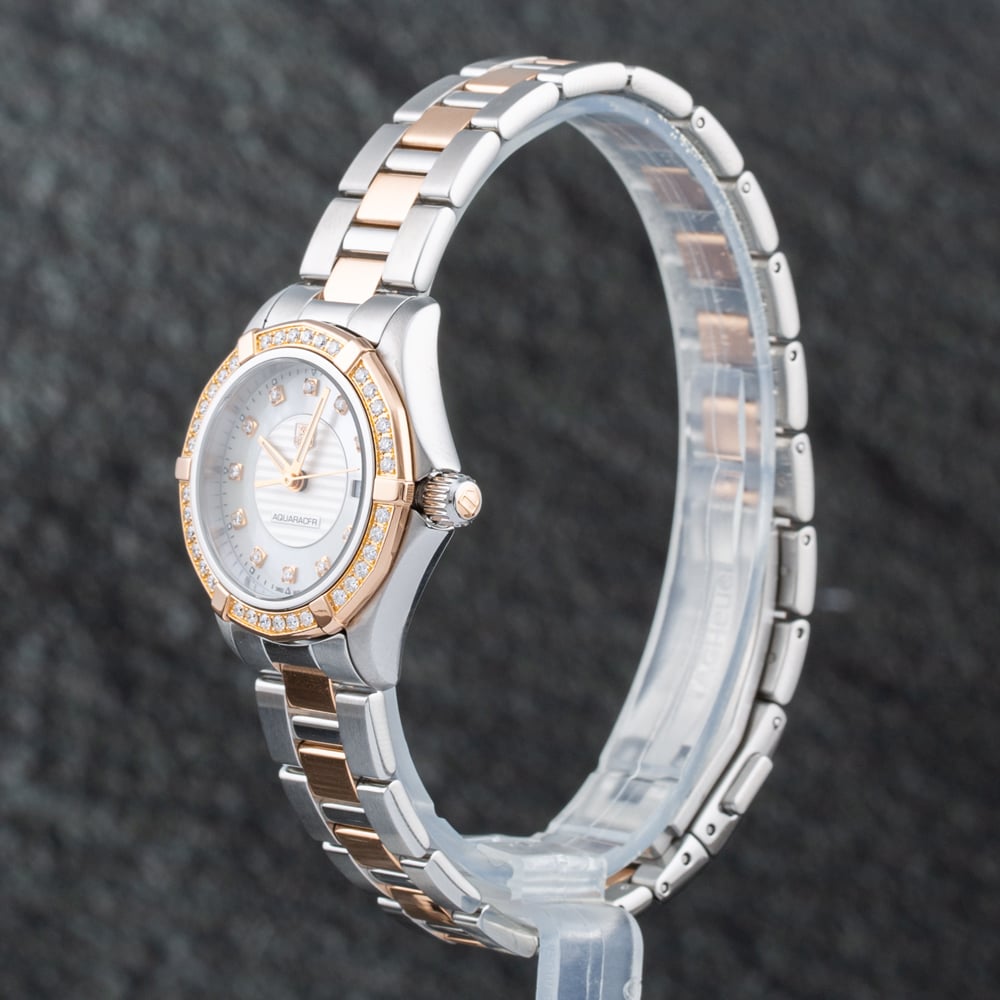 Pre-Owned TAG Heuer Ladies Aquaracer Two Colour Dial Bracelet Watch WAP1452.BD0837