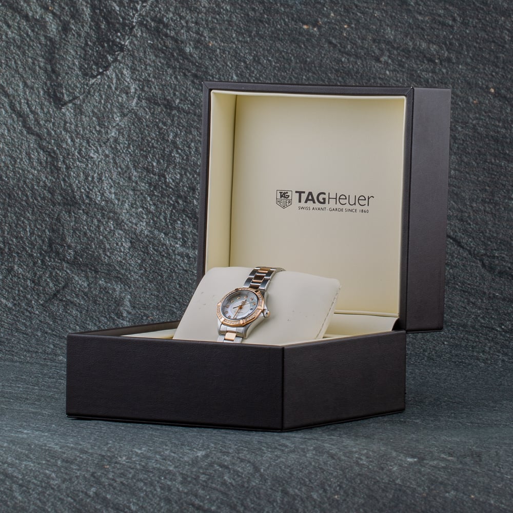 Pre-Owned TAG Heuer Ladies Aquaracer Two Colour Dial Bracelet Watch WAP1452.BD0837