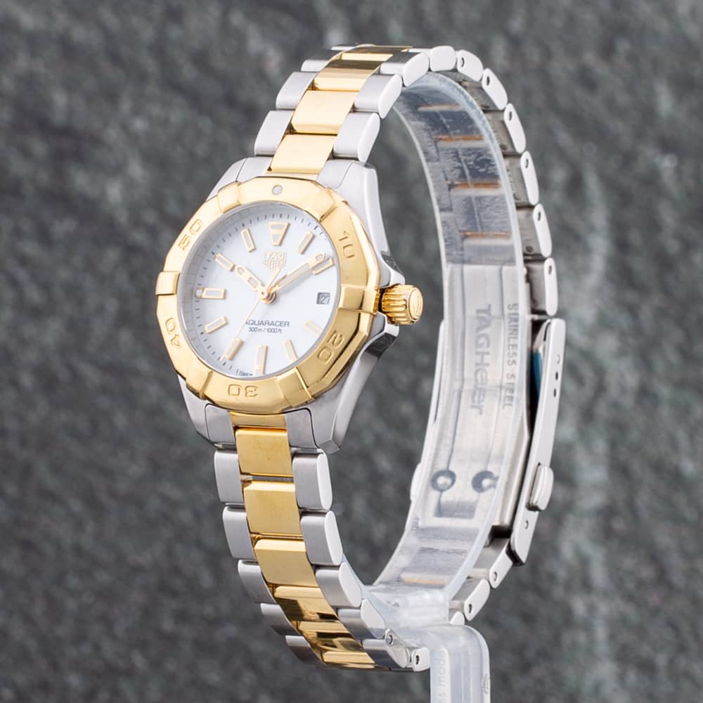 Pre-Owned TAG Heuer Ladies Aquaracer Silver Dial Silver Bracelet Watch WBD1420