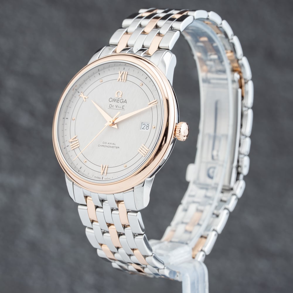 Pre-Owned OMEGA Mens De Ville Cream Bracelet Watch 42420402002003