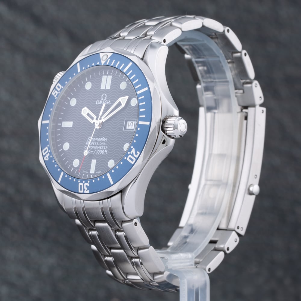 Pre-Owned OMEGA Mens Seamaster Blue Dial Bracelet Watch 2531.80.00