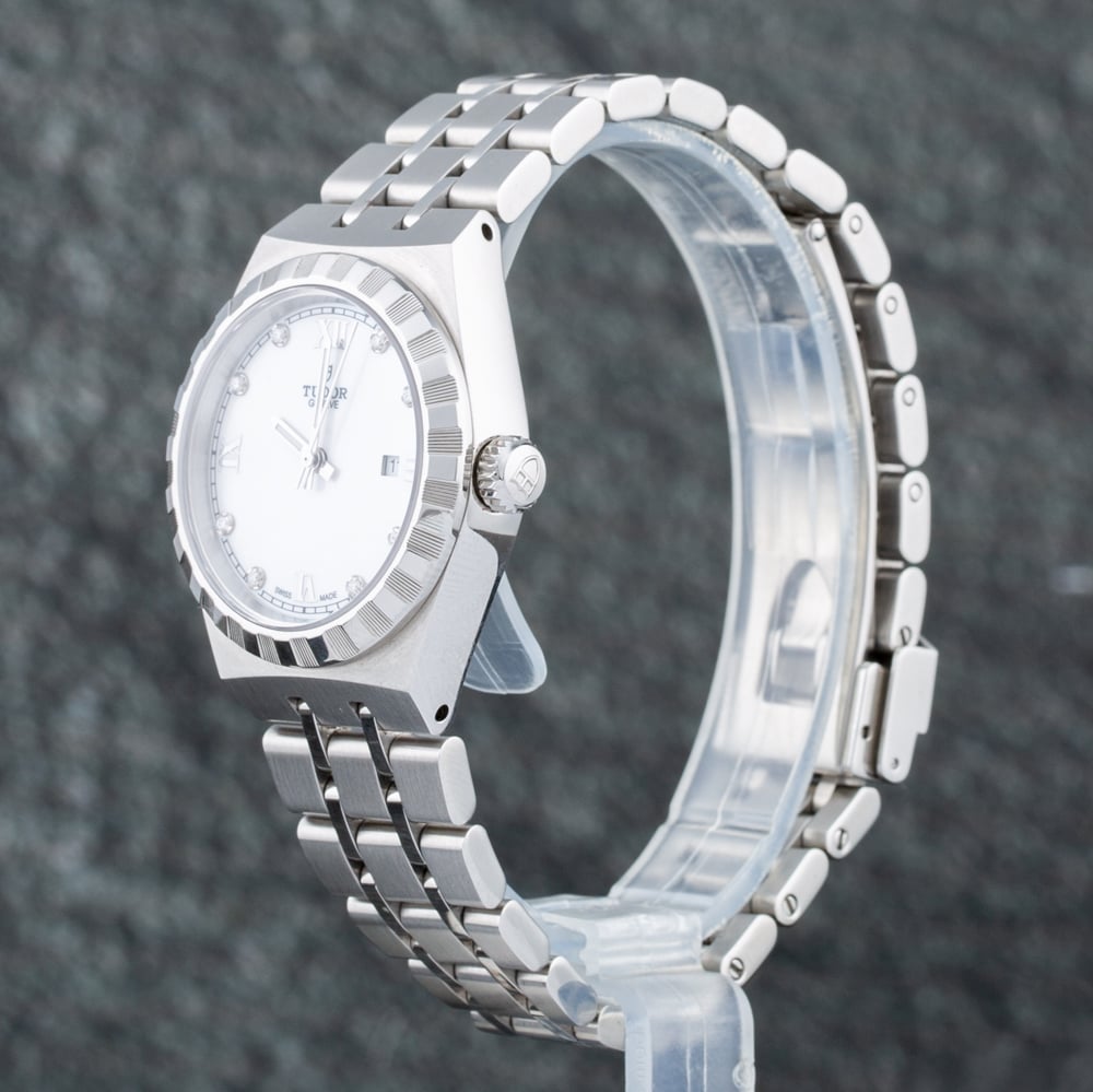 Pre-Owned Tudor Ladies Royal Silver Dial Bracelet Watch M28300-0005